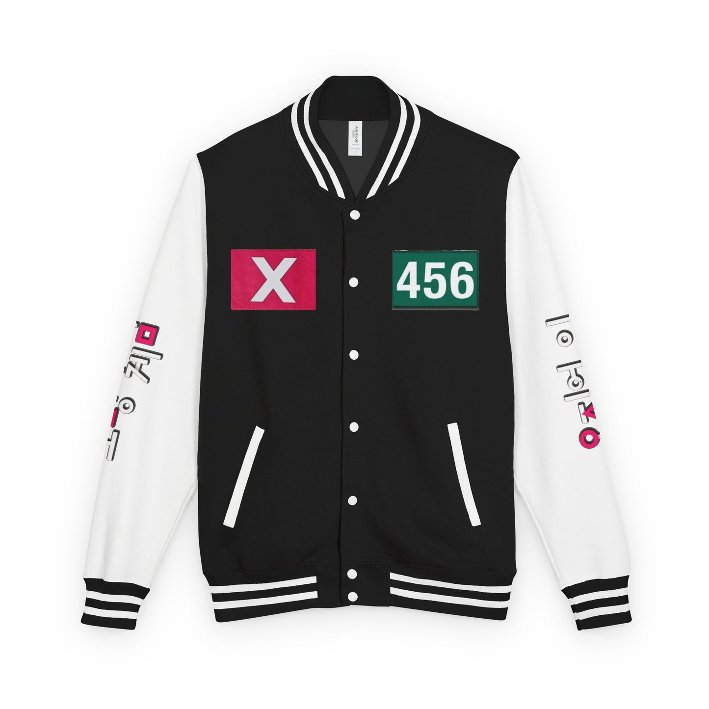 Unisex Heavyweight Letterman Jacket 456 "Squid Games"