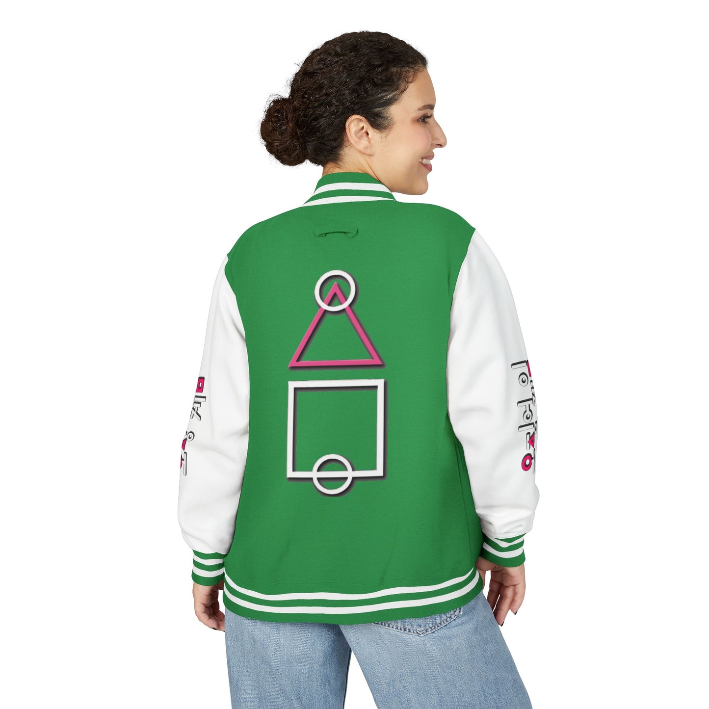 Unisex Heavyweight Letterman Jacket 456 "Squid Games"