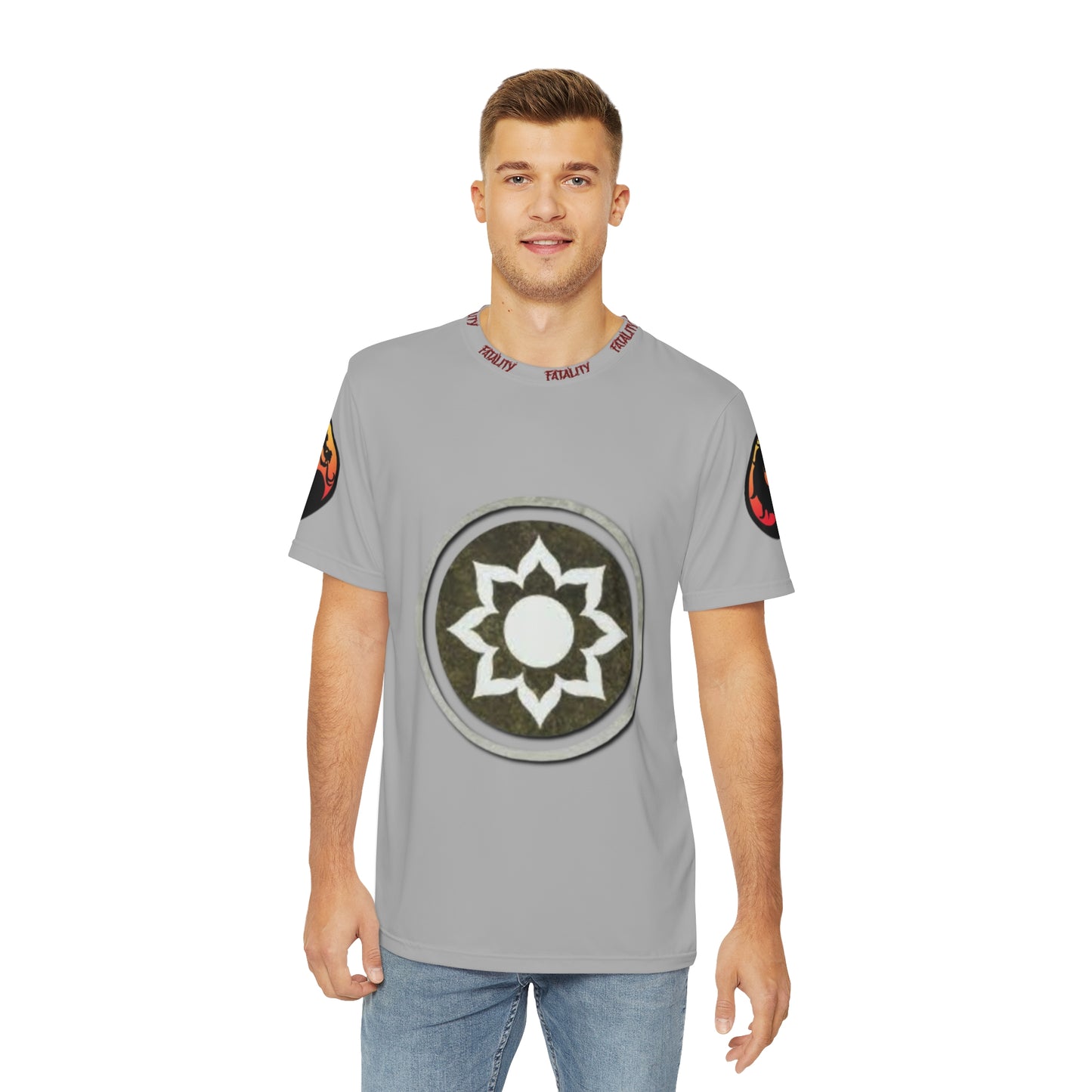 Polyester Tee White Lotus (Mortal Kombat)
