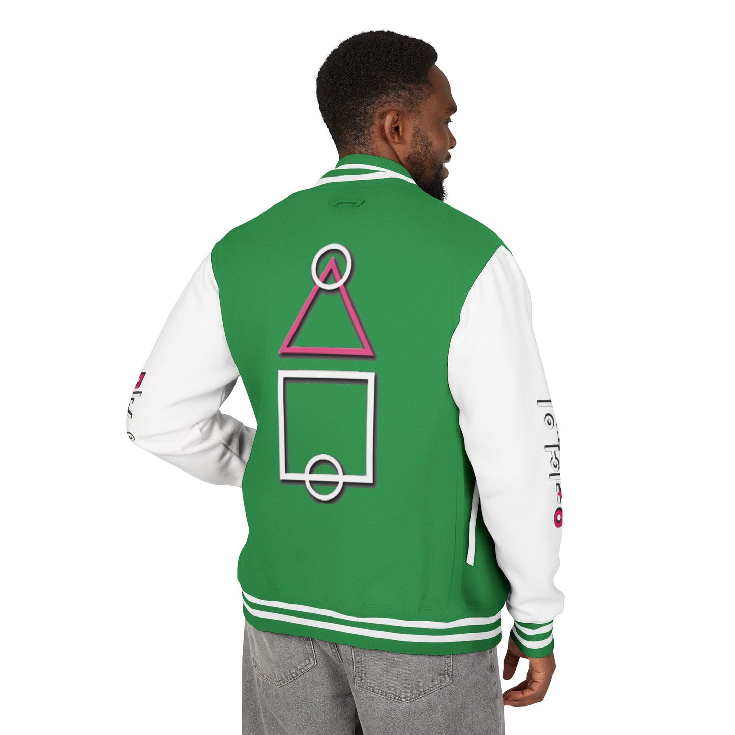Unisex Heavyweight Letterman Jacket 456 "Squid Games"