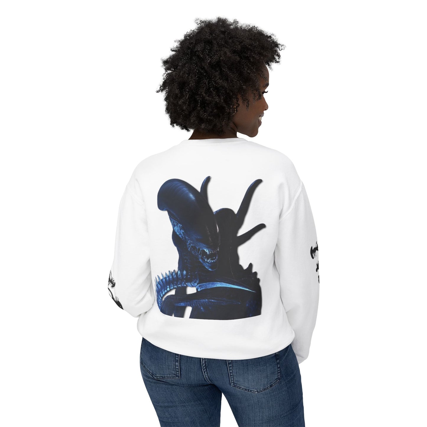 Unisex Lightweight Crewneck Sweatshirt Weilan Yutani "alien"