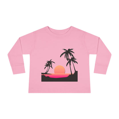 Toddler Long Sleeve "sunset on the beach"