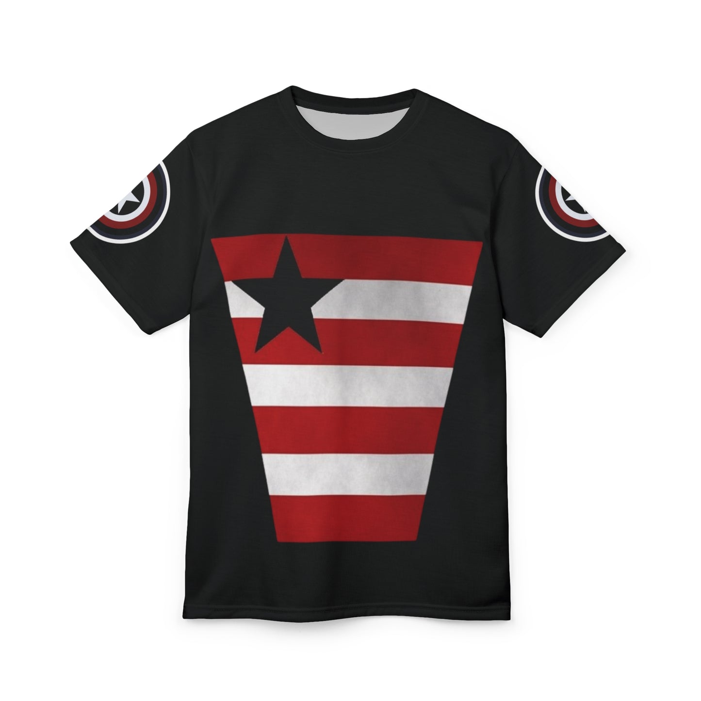 Camiseta unisex cortada y cosida (AOP) "Agente de EE. UU."