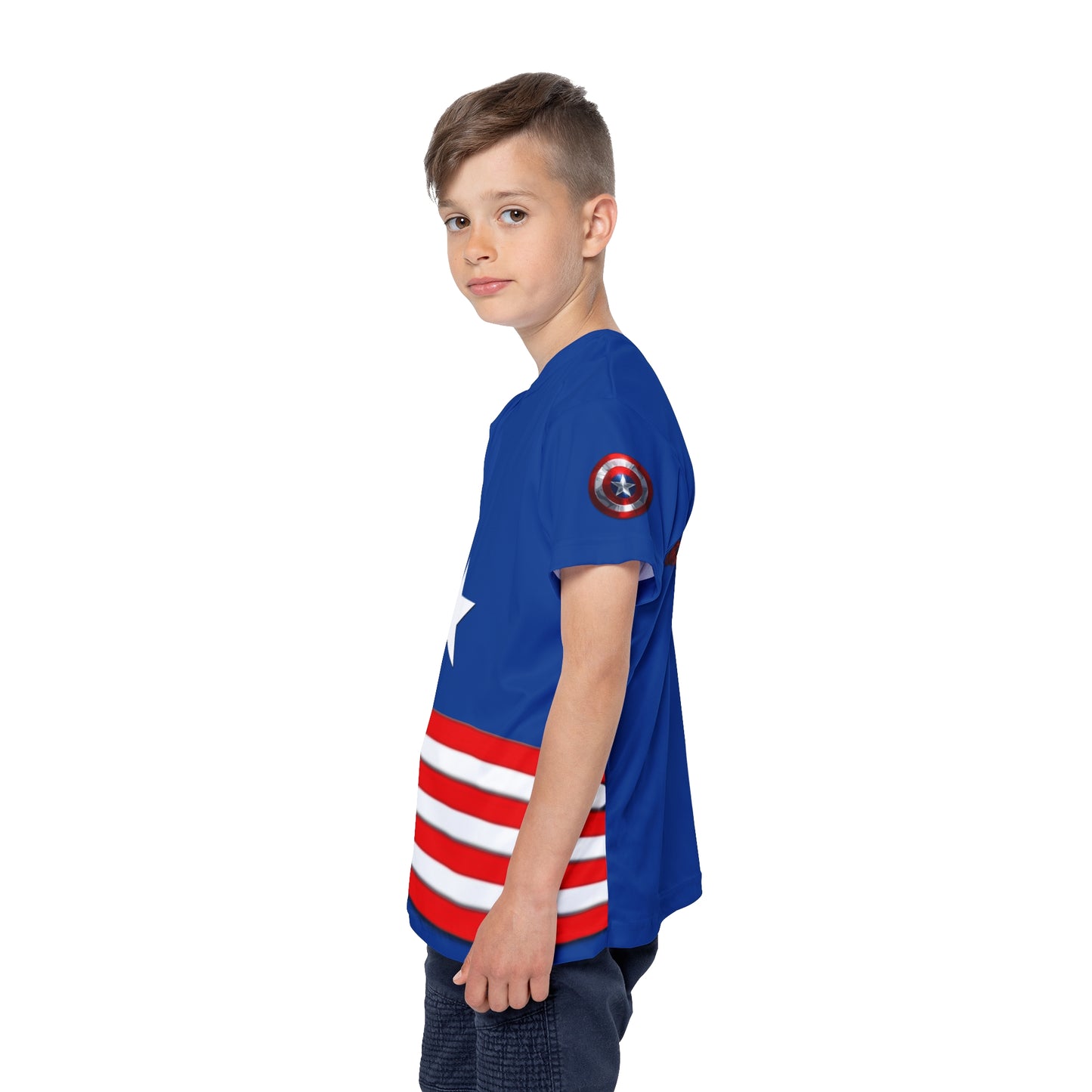 Kids Custom Sports Jersey – Captain America