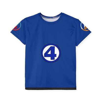 Camiseta deportiva para niños (estampado completo) "Los Cuatro Fantásticos"