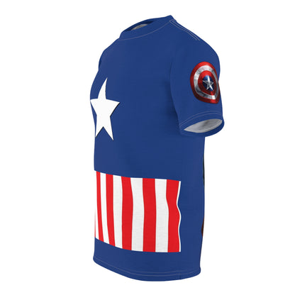 Unisex Cut & Sew Tee (AOP) "Captain America"