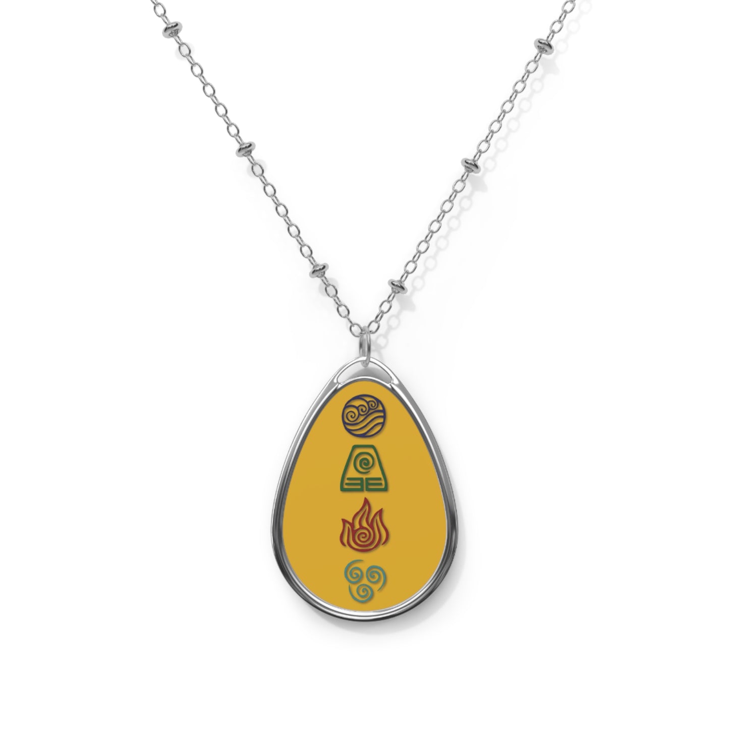 Oval Necklace Avatar Aang