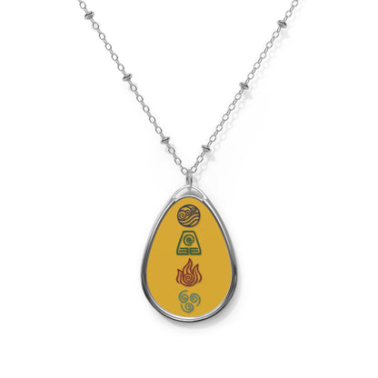 Oval Necklace Avatar Aang