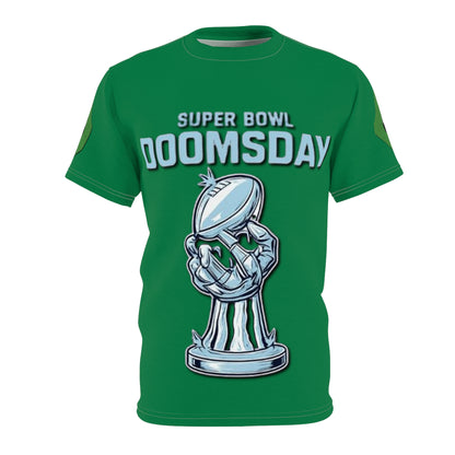 Camiseta unisex de corte y confección (estampado completo) "El día del juicio final de la Super Bowl"