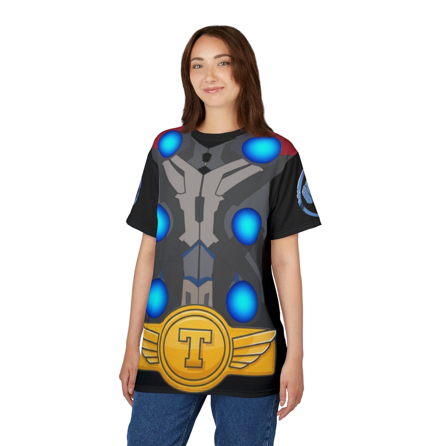Camiseta unisex cortada y cosida (estampado completo) "Thor"