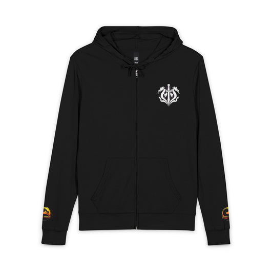 District® Unisex Jersey Full-Zip Hoodie "Black Dragon" MK