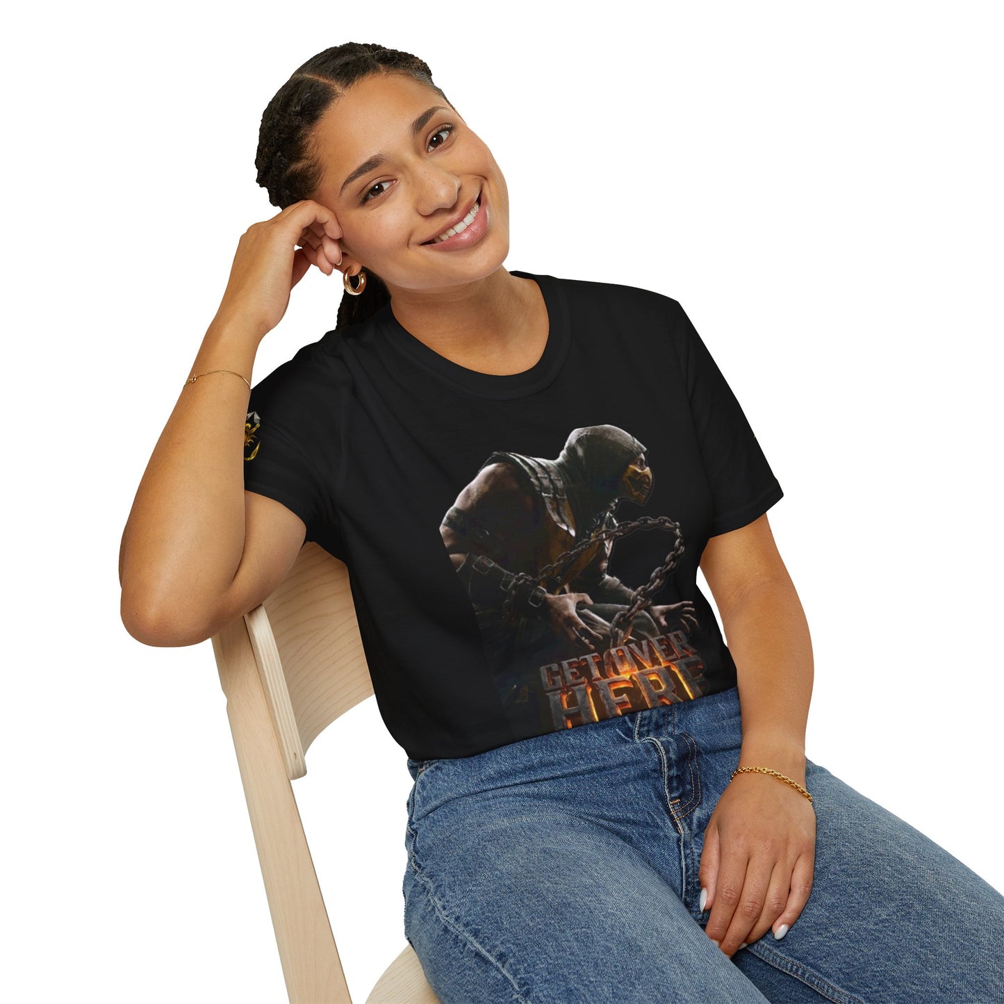Unisex Softstyle T-Shirt "Get Over Here" Mortal Kombat