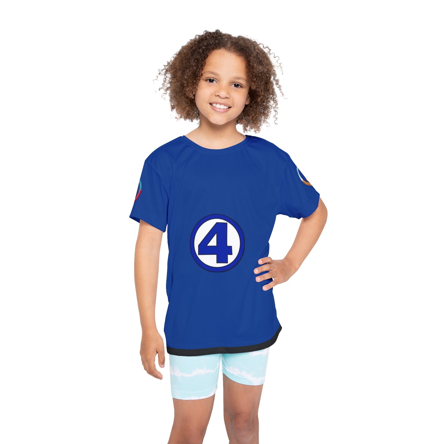 Camiseta deportiva para niños (estampado completo) "Los Cuatro Fantásticos"