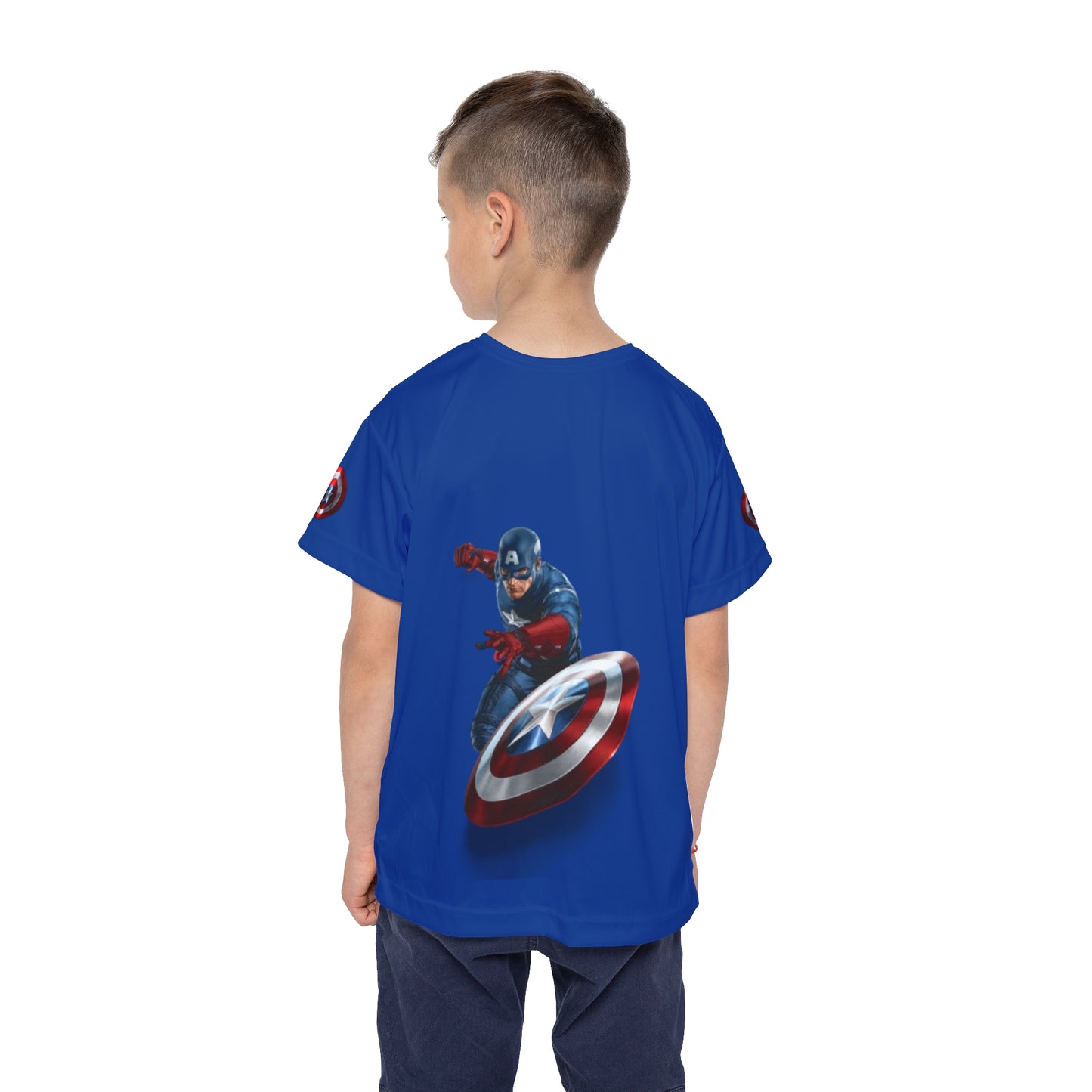 Kids Custom Sports Jersey – Captain America