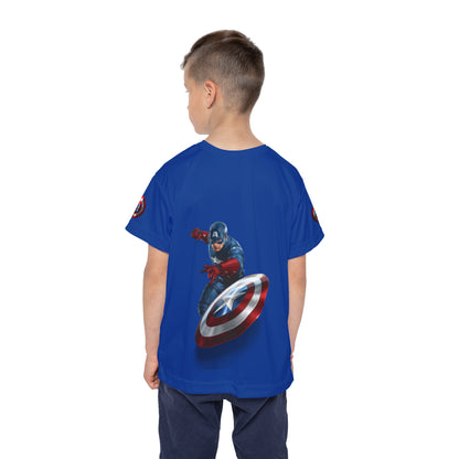 Kids Custom Sports Jersey – Captain America