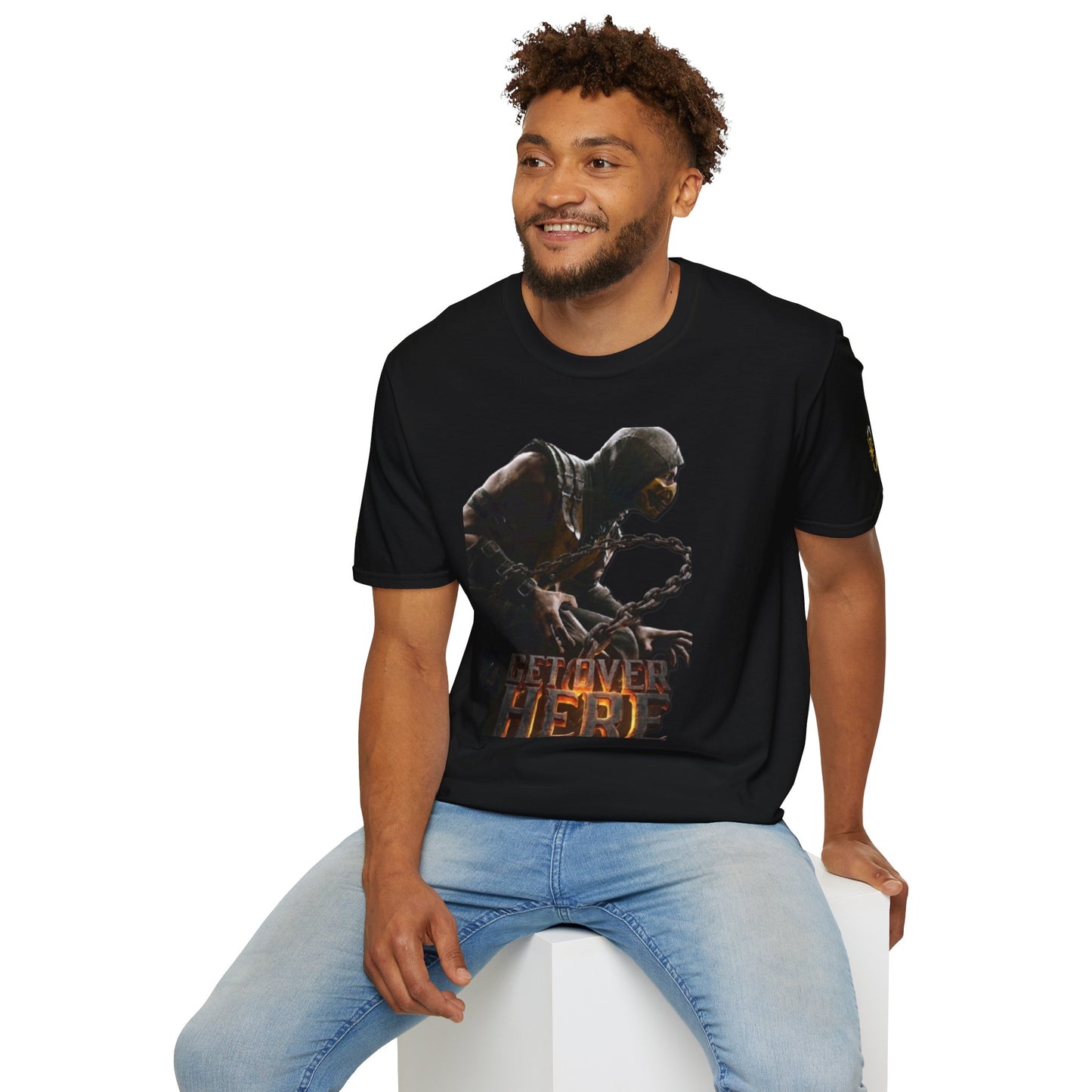 Unisex Softstyle T-Shirt "Get Over Here" Mortal Kombat