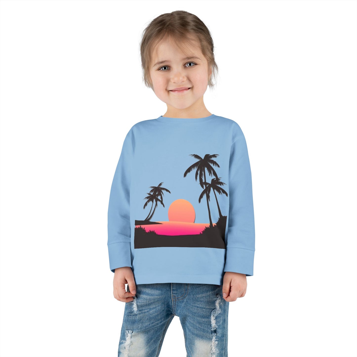Toddler Long Sleeve "sunset on the beach"