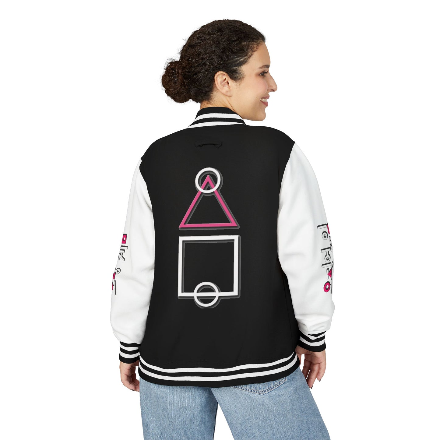 Unisex Heavyweight Letterman Jacket 456 "Squid Games"