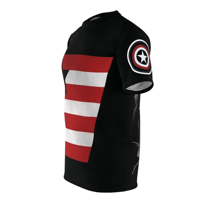 Camiseta unisex cortada y cosida (AOP) "Agente de EE. UU."