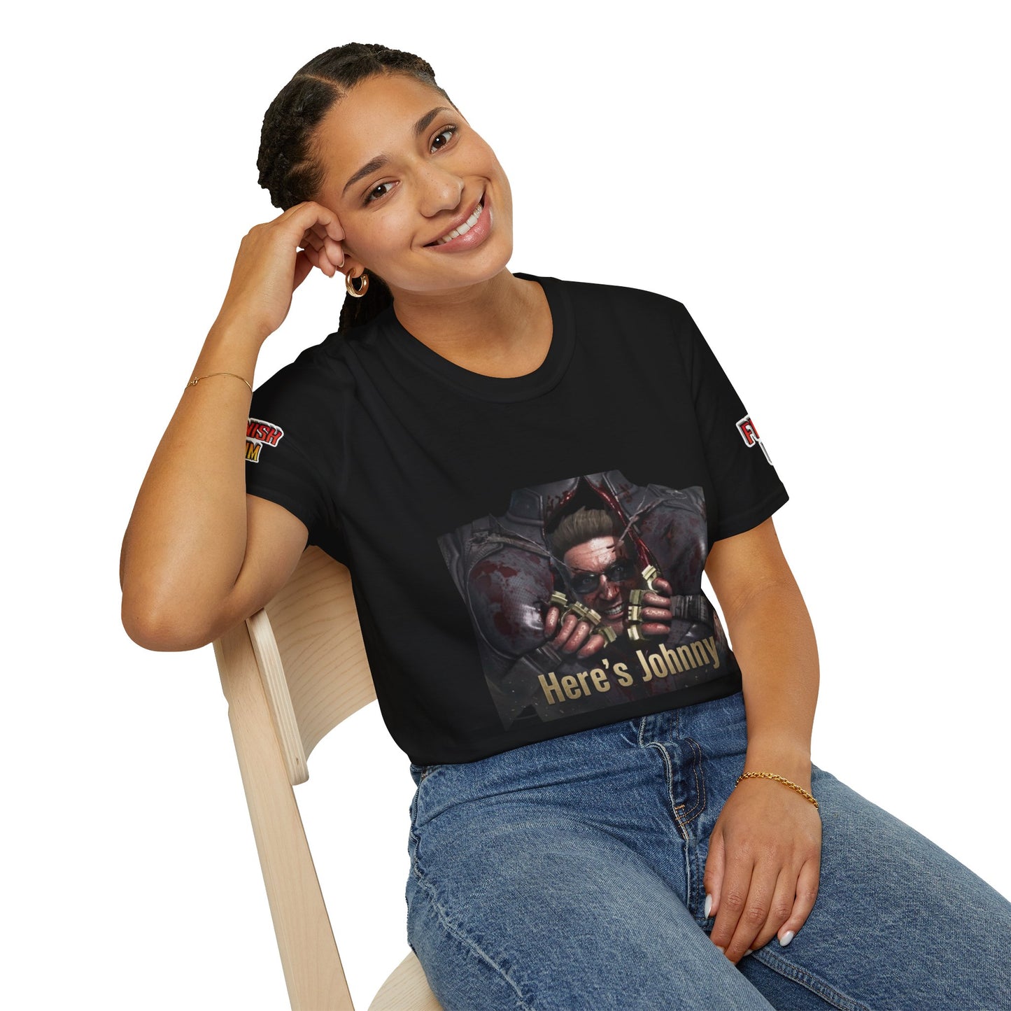 Unisex Softstyle T-Shirt "Here´s Johnny" Mortal Kombat