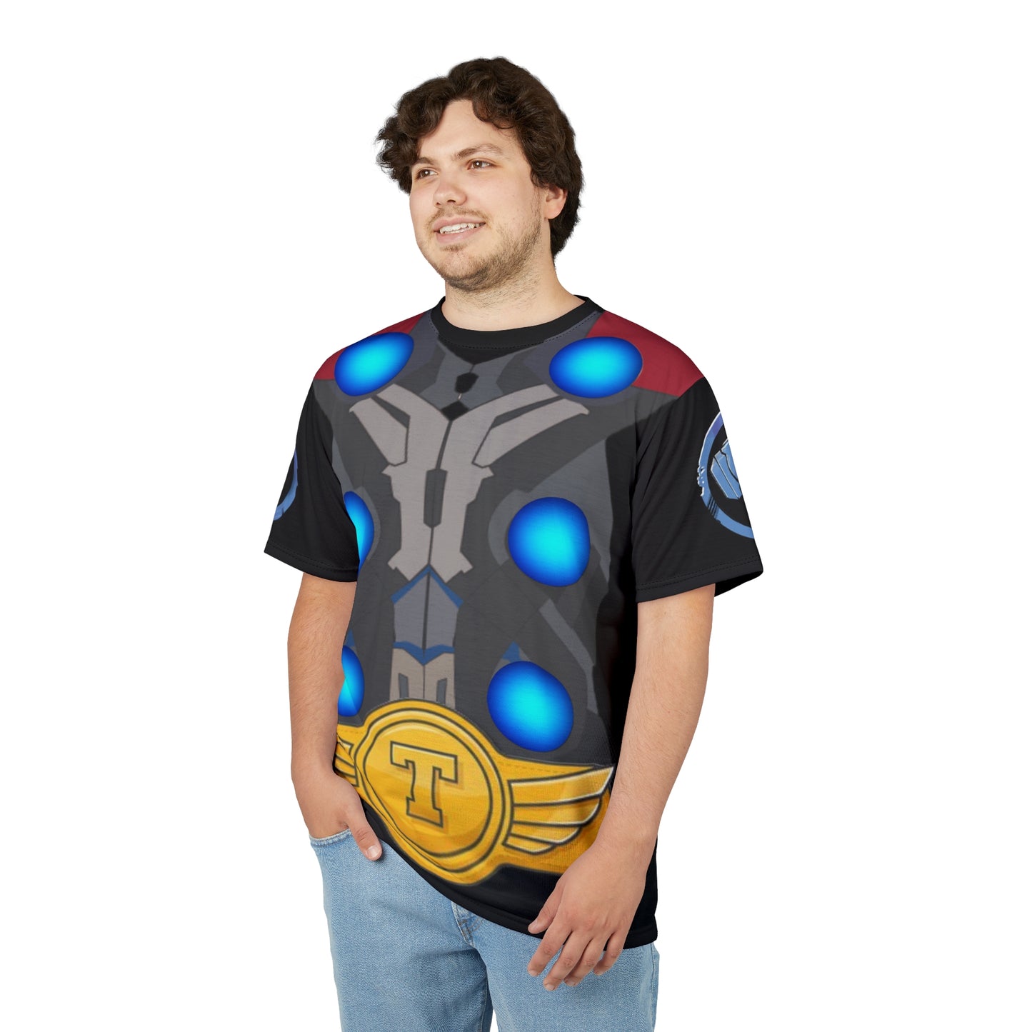 Camiseta unisex cortada y cosida (estampado completo) "Thor"