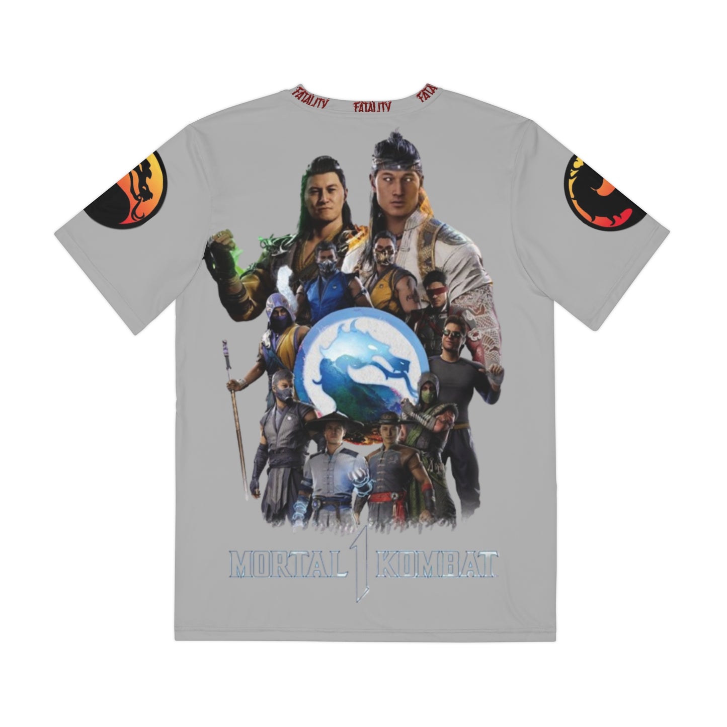Polyester Tee White Lotus (Mortal Kombat)