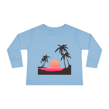 Toddler Long Sleeve "sunset on the beach"