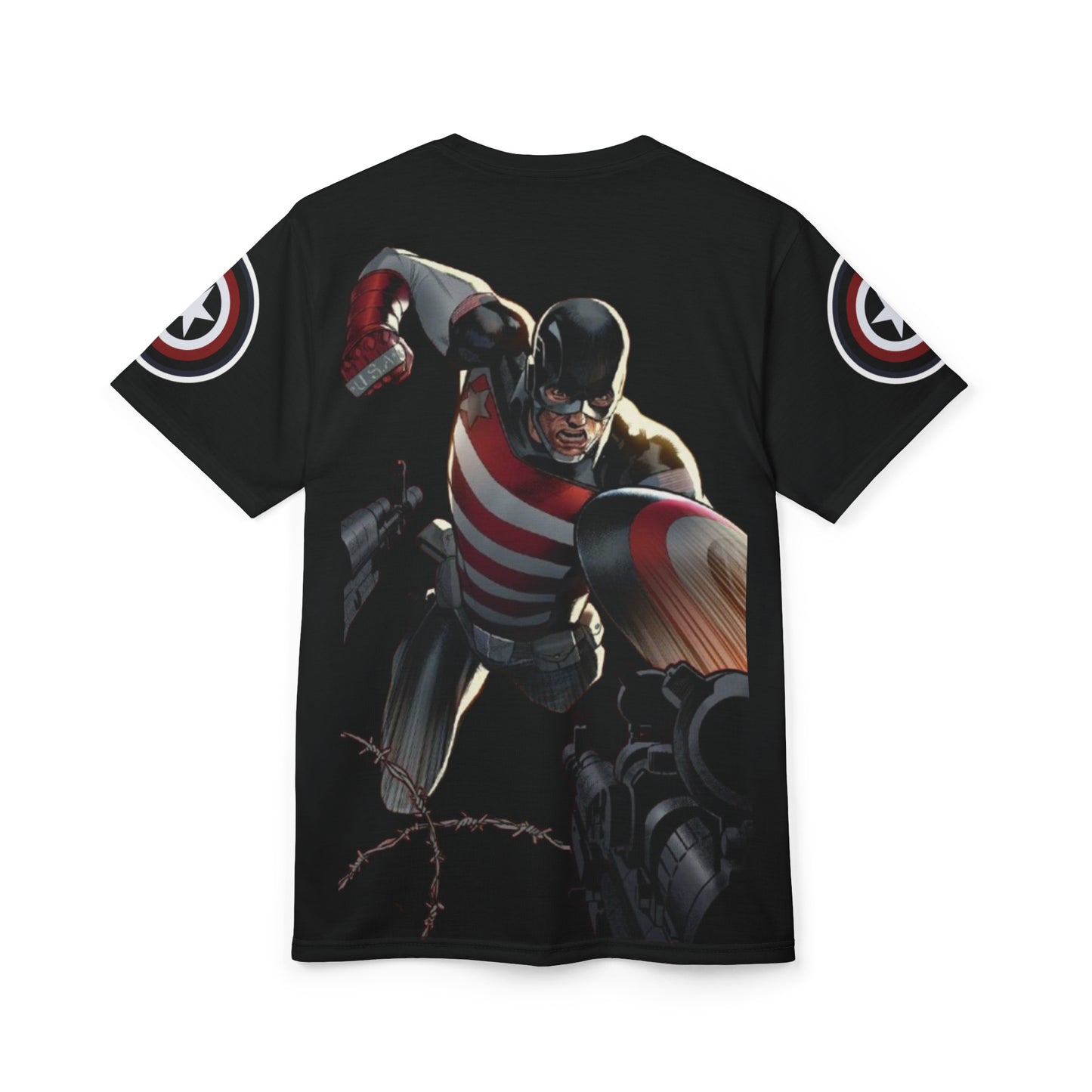 Camiseta unisex cortada y cosida (AOP) "Agente de EE. UU."