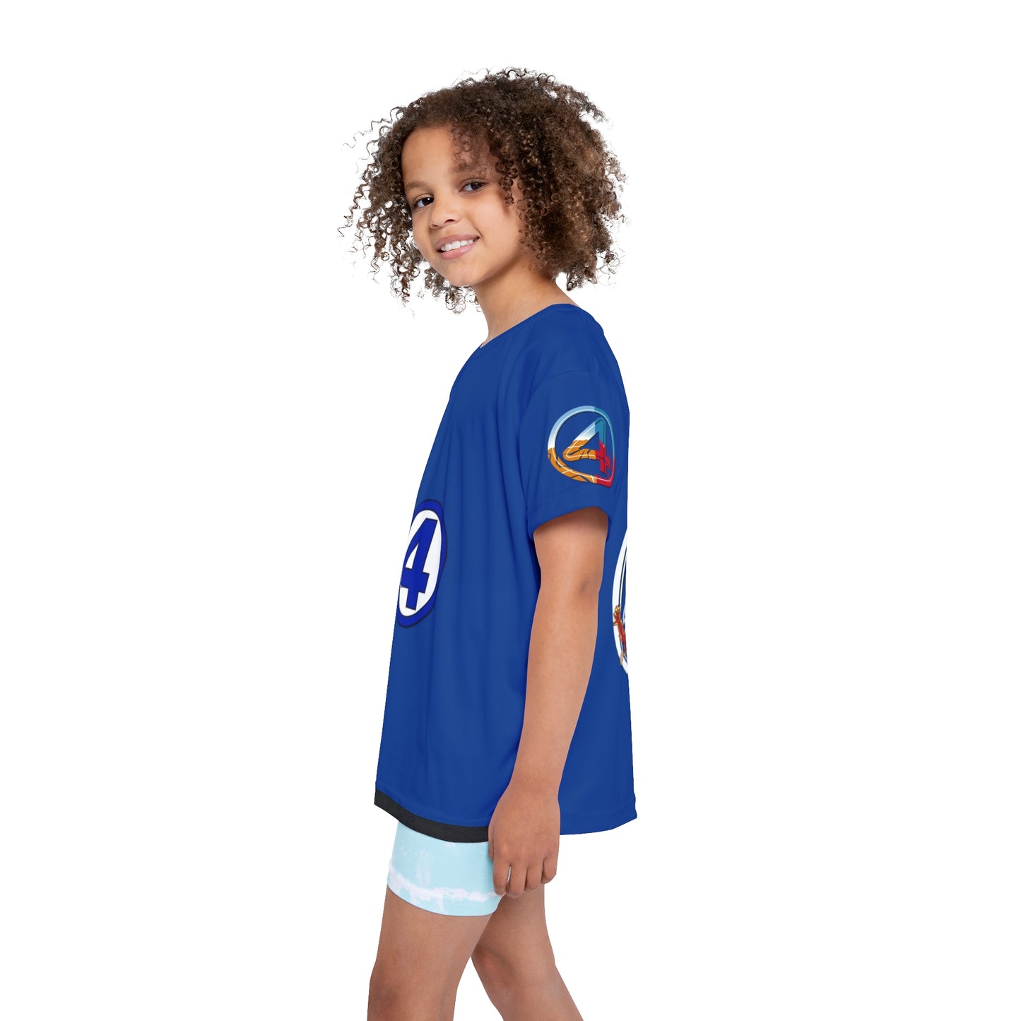 Camiseta deportiva para niños (estampado completo) "Los Cuatro Fantásticos"