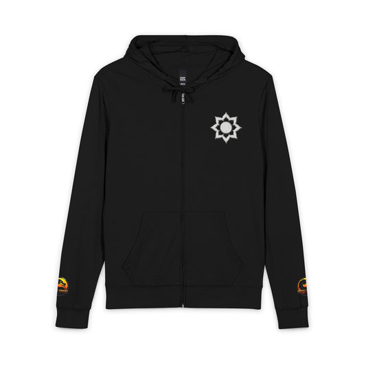 District® Unisex Jersey Full-Zip Hoodie "White lotus" MK