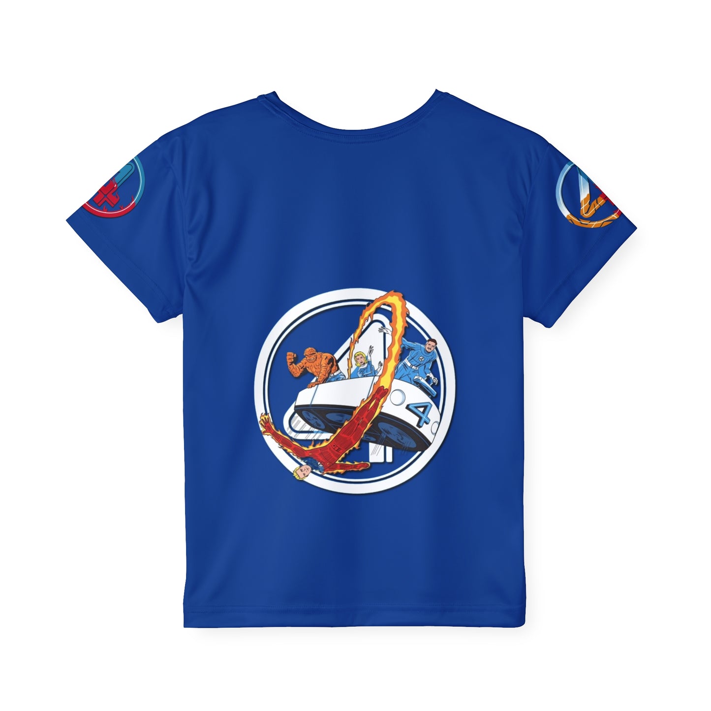 Camiseta deportiva para niños (estampado completo) "Los Cuatro Fantásticos"