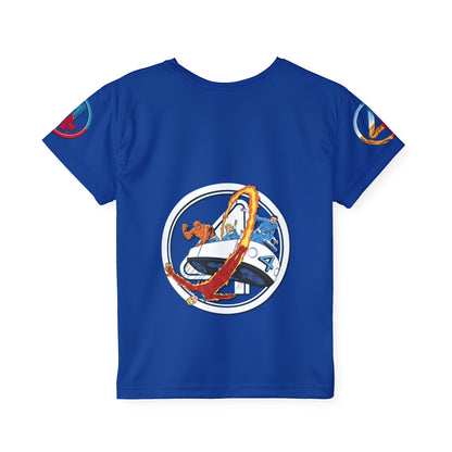 Camiseta deportiva para niños (estampado completo) "Los Cuatro Fantásticos"