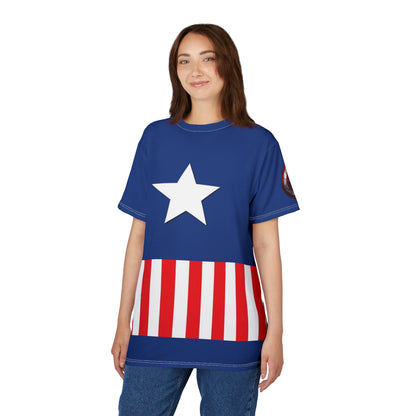 Unisex Cut & Sew Tee (AOP) "Captain America"
