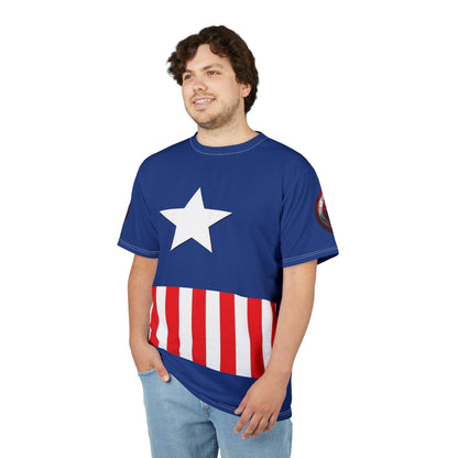 Unisex Cut & Sew Tee (AOP) "Captain America"