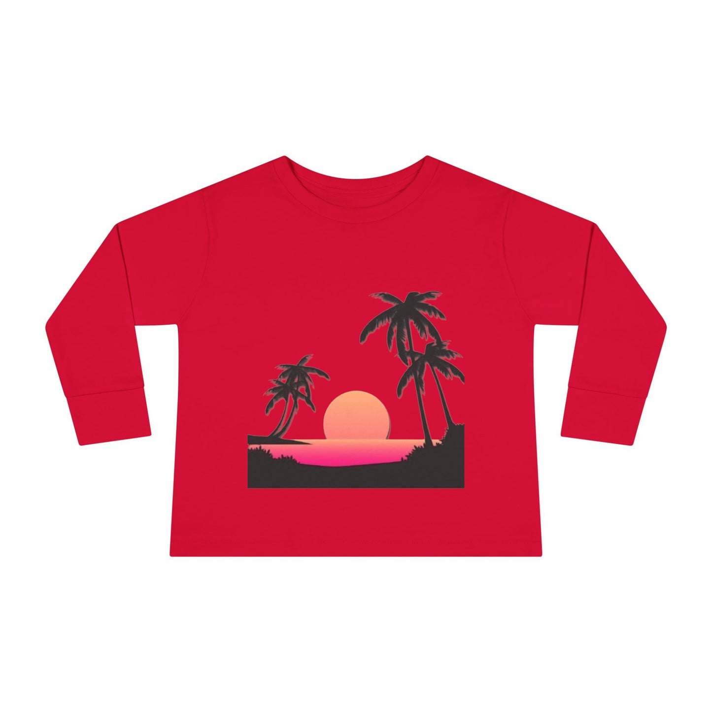 Toddler Long Sleeve "sunset on the beach"
