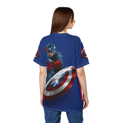 Unisex Cut & Sew Tee (AOP) "Captain America"