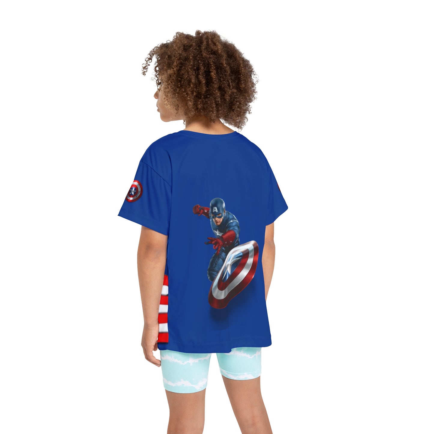 Kids Custom Sports Jersey – Captain America